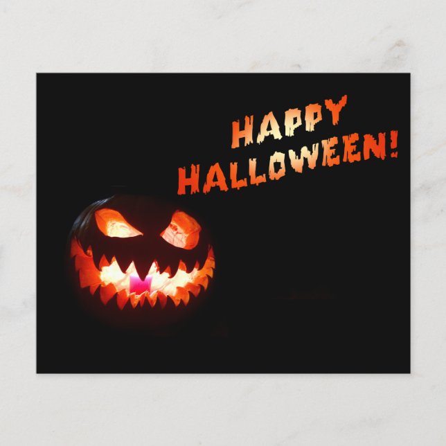 HAPPY HALLOWEEN - Glühender Jack-O-Lantern Flyer (Vorne)
