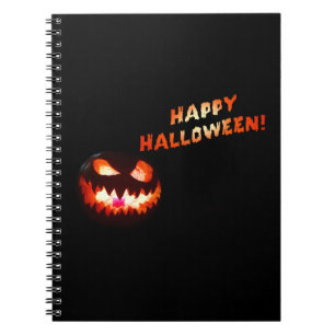 HAPPY HALLOWEEN - Glühender Jack-O-Lantern Notizblock