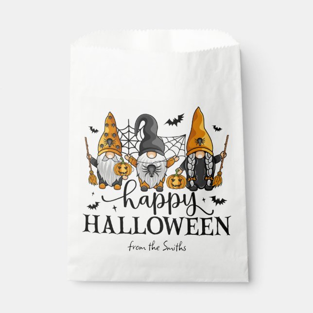 Happy Halloween Gnomes Geschenktütchen (Vorderseite)