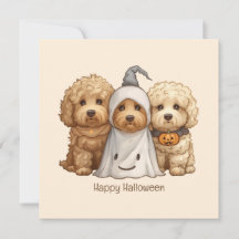 Happy Halloween Goldendoodle Hunde