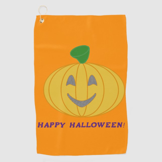 Happy Halloween Golfhandtuch (Vorderseite)