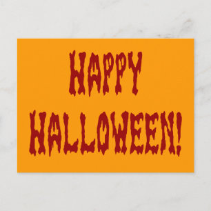 Happy Halloween Gore Text Postkarte