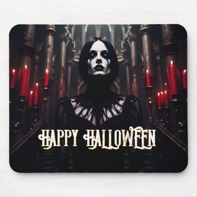 Happy Halloween - Gothic Dark Celebration Mousepad (Vorne)