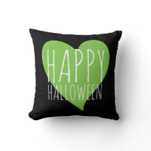 Happy Halloween / Green Heart Black & Gray Streife