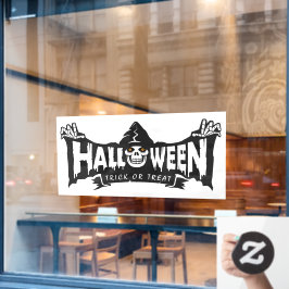 Happy Halloween Grim Sensenmann Fensteraufkleber