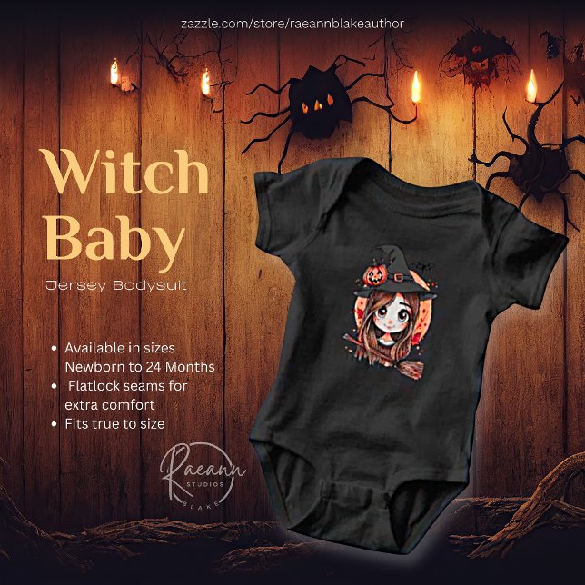 Happy Halloween Hexe Baby Jersey Bodysuit Baby Strampler (Von Creator hochgeladen)
