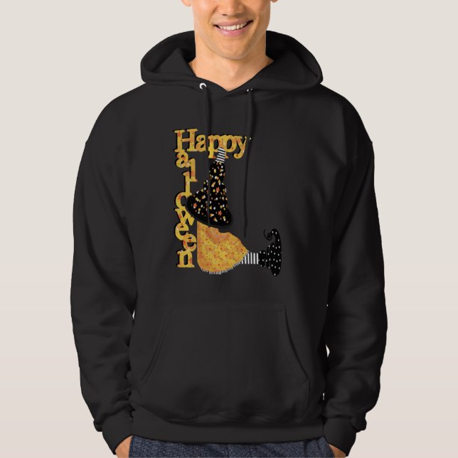 Happy Halloween Hexe Hoodie (Vorderseite)