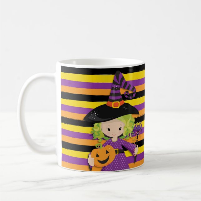 Happy halloween Hexe Kaffeetasse (Links)