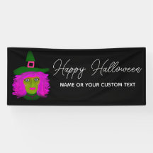 Happy Halloween Hexe Modernes Drehbuch Personalisi
