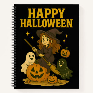 Happy Halloween Hexe Notizbuch