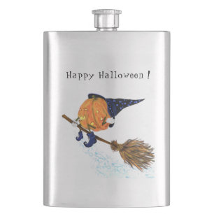 Happy Halloween Hexenkürbis - Funny Flachmann