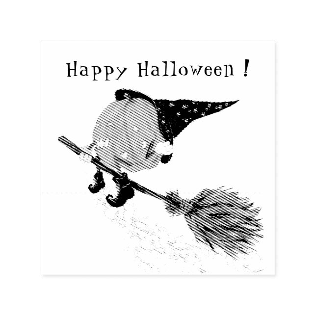 Happy Halloween Hexenkürbis - Funny Permastempel (Design)