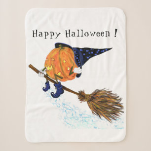 Happy Halloween Hexenkürbis - Funny Sherpadecke