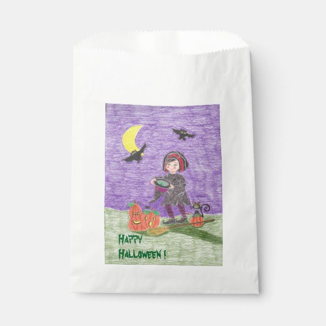 Happy Halloween Hexenliebensäcke Geschenktütchen (Vorderseite)