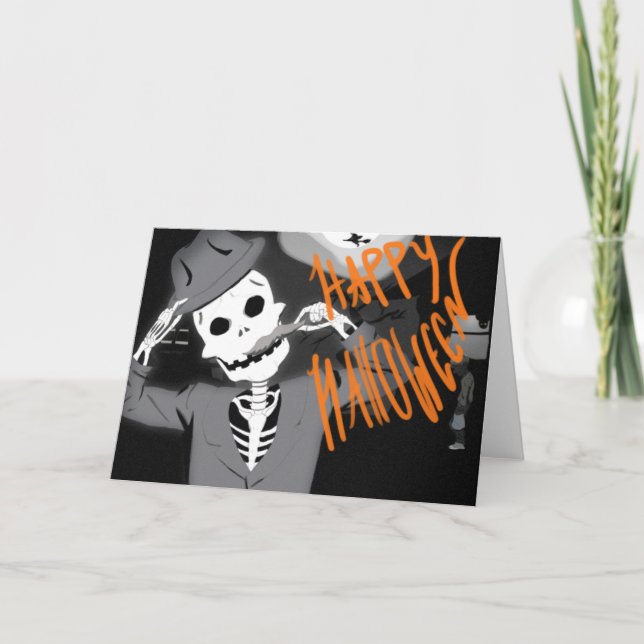 Happy Halloween Holiday Card Karte (Vorderseite)