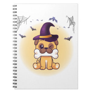 Happy Halloween Hund Notizblock