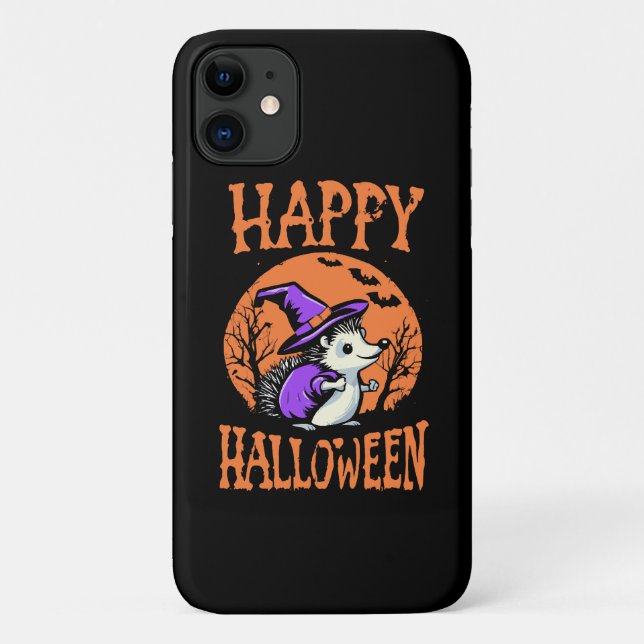 Happy Halloween Igel Hexe Case-Mate iPhone Hülle (Rückseite)