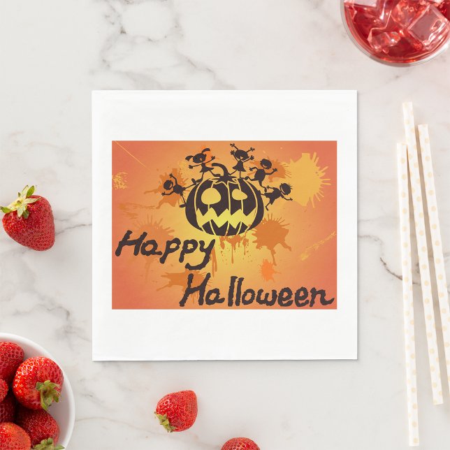Happy Halloween Illustration Serviette (Von Creator hochgeladen)