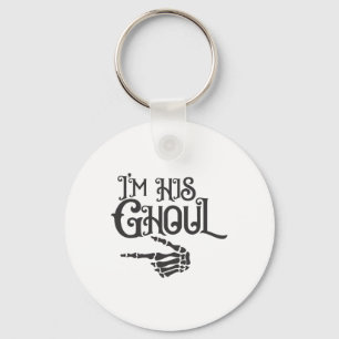 Happy Halloween Im seinem Ghoul Skull Hand Schlüsselanhänger