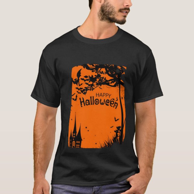 Happy Halloween images T-shirt tendance et mignon (Devant)