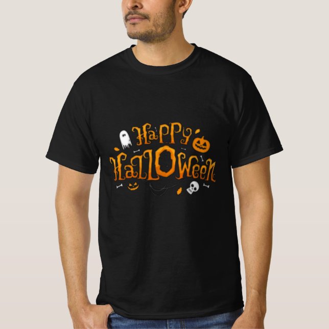 Happy Halloween images T-shirt tendance et mignon (Devant)