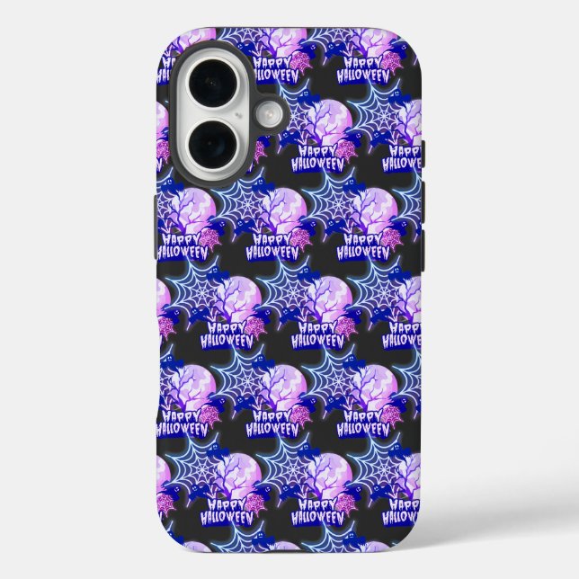 Happy Halloween iPhone 16 Hülle (Rückseite)