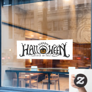 Happy Halloween Jack-O-Lantern Fensterklammer Fensteraufkleber