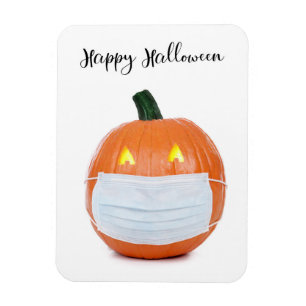 Happy Halloween Jack 'o Lantern in Gesichtsmaske Magnet