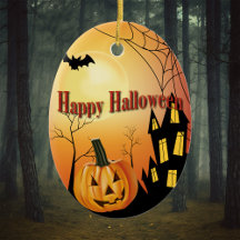 Happy Halloween Jack O' Lantern und Spuk Haus