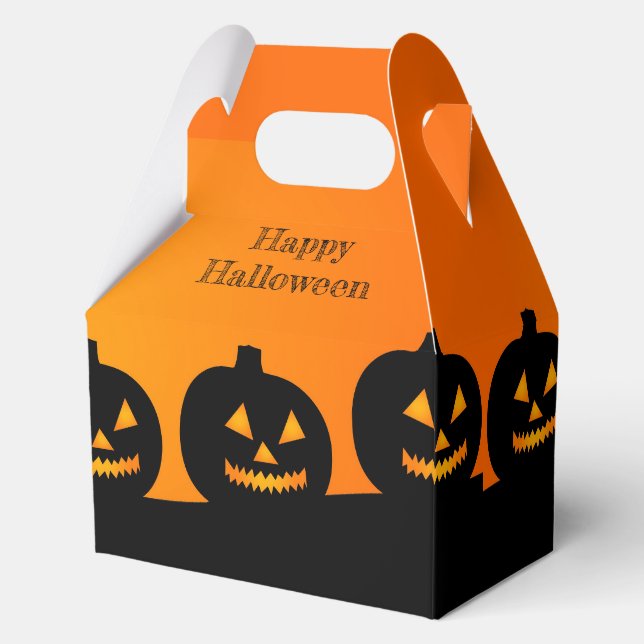 Happy Halloween Jack-O-Lanterns Geschenkschachtel (Vorderseite)