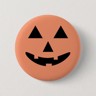 Happy Halloween Jack O'Lantern Pumpkin Button