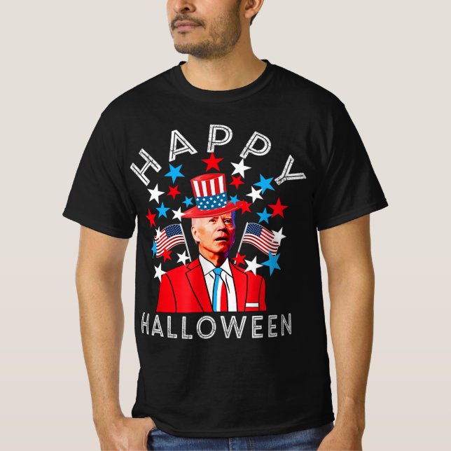 Happy Halloween Joe Biden 4. Juli Memorial Ind T-Shirt (Vorderseite)