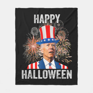 Happy Halloween Joe Biden USA Flag Fireworks th of Fleecedecke