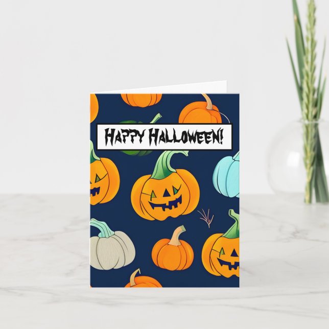 Happy Halloween Karte (Vorderseite)