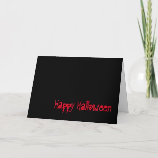 Happy Halloween, Karte (Vorderseite)