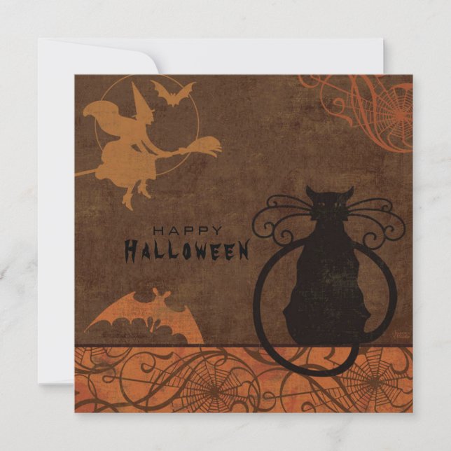 Happy Halloween-Karte (Vorderseite)