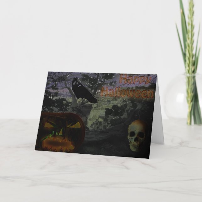 Happy Halloween Karte (Vorderseite)