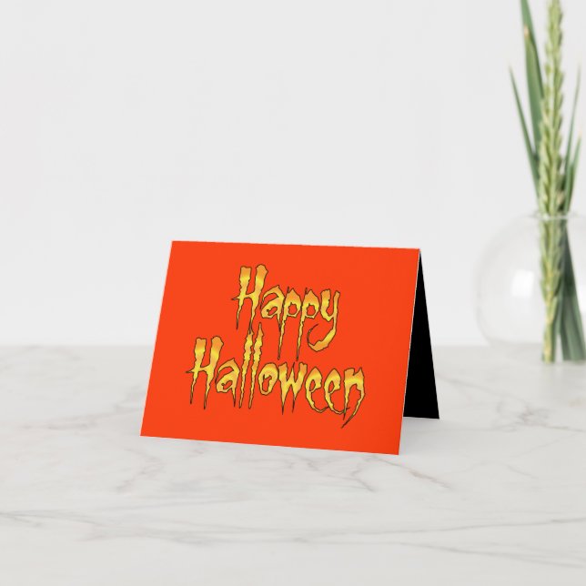 Happy Halloween Karte (Vorderseite)