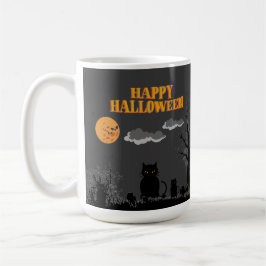Happy Halloween - Katzen Kaffeetasse