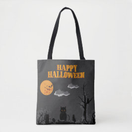 Happy Halloween - Katzen Tasche
