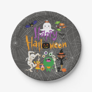 Happy Halloween Kids Niedlich und Spooky Pappteller