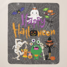 Happy Halloween Kids Niedlich und Spooky Sherpadecke