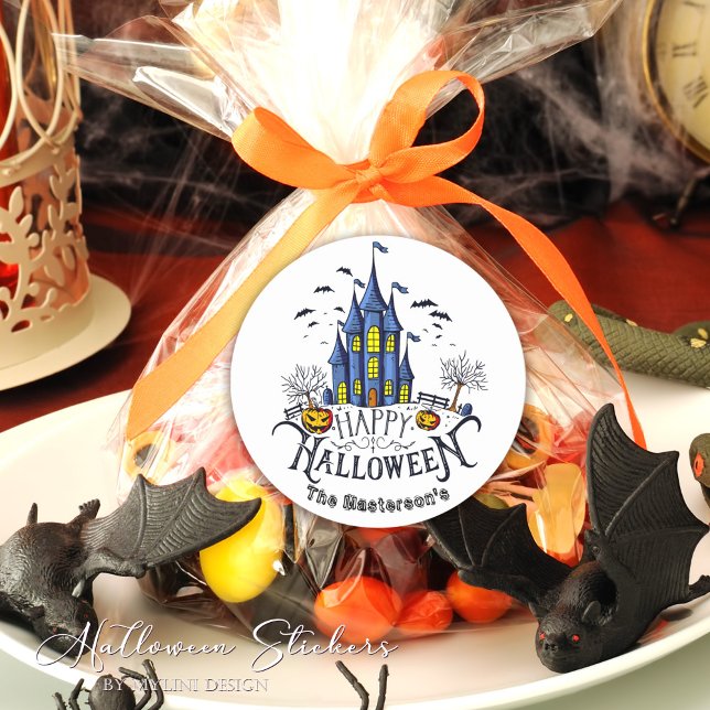 Happy Halloween Kids Party Halloween Runder Aufkleber (Von Creator hochgeladen)