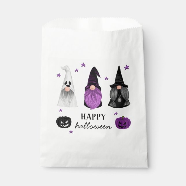 Happy Halloween. Kindergärten und Kürbisse Leckere Geschenktütchen (Vorderseite)