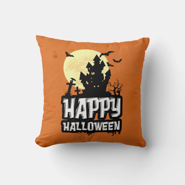 Happy Halloween Kissen (Vorderseite)