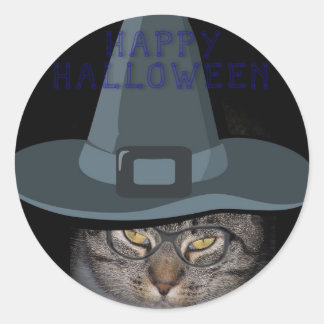 HAPPY HALLOWEEN Kitty Cat Stickers