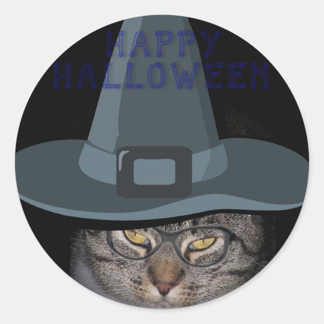 HAPPY HALLOWEEN Kitty Cat Stickers (Vorderseite)