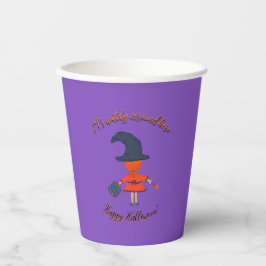 Happy Halloween kleine Hexenpapiertasse Pappbecher