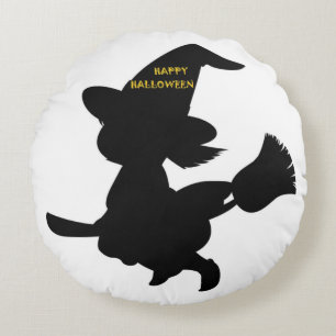 "HAPPY HALLOWEEN" KLEINE WITCH RUNDES KISSEN