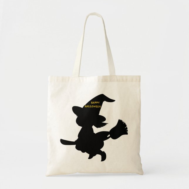 "HAPPY HALLOWEEN" KLEINE WITCH TRAGETASCHE (Vorne)